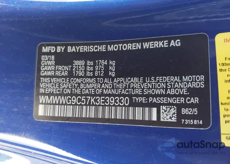 2019 Mini Convertible Cooper S z USA, uszkodzony, nr VIN WMWWG9C57K3E39330